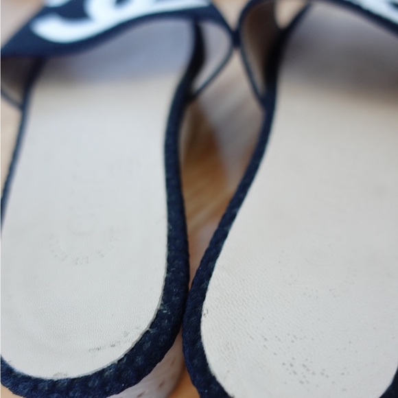 Chanel Black Wooden Platform Sandals - Picture 4 of 4